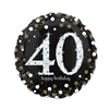 Folieballon birthday sparkling 40 (73cm)